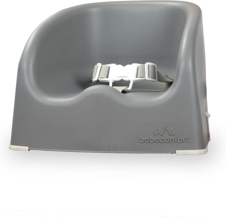 Bebeconfort Essential Booster, Rehausseur de Chaise Bébé, Réhausseur Enfant, de 6 mois à 3 ans, jusqu'à 15 kg, Warm Gray