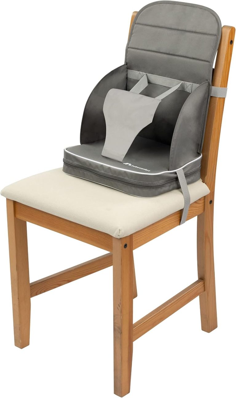 Bebeconfort Travel Booster, Siège Réhausseur, Pliable, de 18 mois à 3 ans, jusqu'à 15 kg, Warm Grey